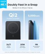 Anker Nano Power Bank, Ultra-Slim 5,000mAh Magnetic Battery Pack, Qi2 Certified 15W Max Ultra-Fast MagSafe-Compatible Portable Charger, PD 20W, Ergonomic Design, For iPhone 17/16/15/14/13 Only - Image 3